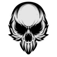 Skull illustration mascot logo art vector