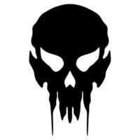 Illustration skull head art vector