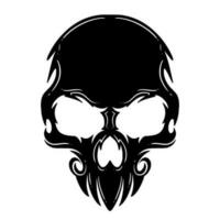 cráneo cabeza ilustración Arte logo mascota vector