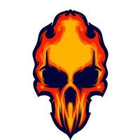 Illustration skull head art vector