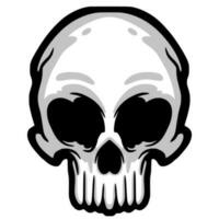 Skull head art illustration vector