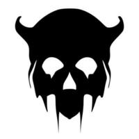 Illustration skull head art vector