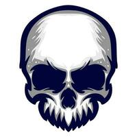 Illustration skull head art vector