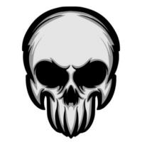 Skull illustration mascot logo art vector