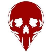 Skull head illustration art logo mascot vector