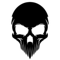 Illustration skull head art vector