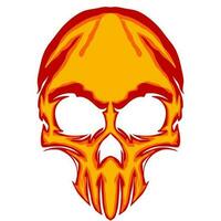 Skull illustration art mascot logo vector