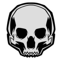 Skull head art illustration vector