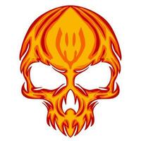 Skull illustration art mascot logo vector