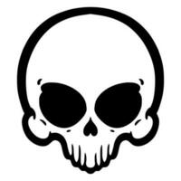 Skull head art illustration vector