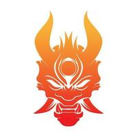 Demon logo icon design vector