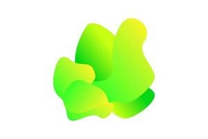 gradient green fluid abstract background design vector