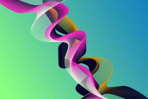 abstract background of flowing color waves vector