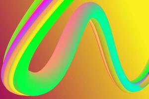 flowing gradient tube pattern illustration vector
