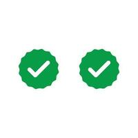 Check Mark vector. Verified Badge icon. Tick. Check Mark icons. Check Mark Next to Social Media Profile Picture. Shield verified badge simple sign. vector