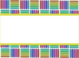 abstract rainbow frame, suitable for social media vector