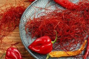 Hot red pepper spice. photo