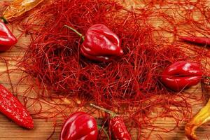 Hot red pepper spice. photo