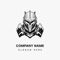 Armored Identity  Unleash the essence of resilience and fortitude in your brand with an impactful logo featuring an intricate armor illustration. vector