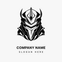 Knightly Armor Emblem  Create a bold and memorable logo design that showcases the strength and courage of a medieval knight. vector