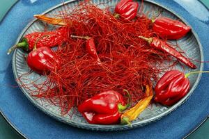 Hot red pepper spice. photo