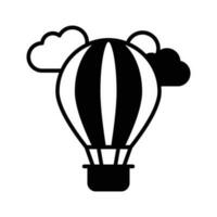 Creatively designed vector of hot air balloon, enjoy the adventure of hot air ballooning