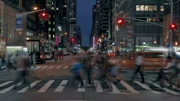 paisagem urbana Visão do moderno Alto subir arranha-céus Horizonte dentro o negócio distrito video