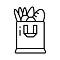 Get hold on this amazing vector of grocery bag in modern style, premium icon