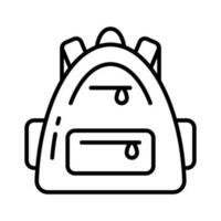 Travel backpack vector design, hiking bag icon easy to use in web, mobile and all presentation project