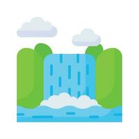 An amazing icon of niagara falls in modern style, easy to use vector