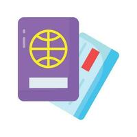 Carefully crafted vector design of passport in trendy style, premium icon easy to use