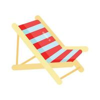 An editable icon of deck chair in modern style, easy to use vector of sunbed