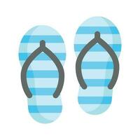 An icon of flip flops in modern style isolated on white background, editable vector