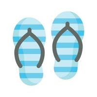 An icon of flip flops in modern style isolated on white background, editable vector