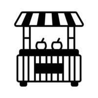 An icon of beach stall editable design, easy to use and download vector