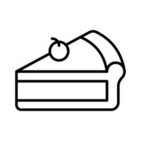 un increíble icono de tarta pastel en moderno estilo, Listo a utilizar icono vector
