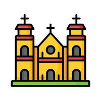 A cathedral building vector design in modern style, easy to use and download