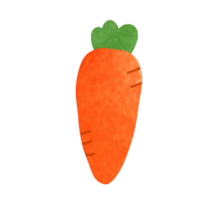 disegno di un' carota isolato su trasparente sfondo per la verdura, frutta e cibo concetto png