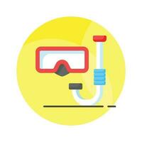 Beautifully design vector of snorkeling mask in modern style, easy to use icon