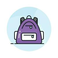 viaje mochila vector diseño, excursionismo bolso icono fácil a utilizar en web, móvil y todas presentación proyecto