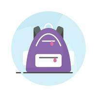 Travel backpack vector design, hiking bag icon easy to use in web, mobile and all presentation project