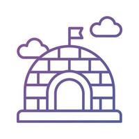 An amazing vector of igloo in modern style, ready to use icon