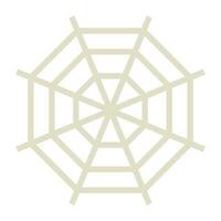 Round spider web cobweb icon. vector