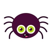 Cute spider halloween icon. vector