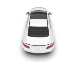 branco moderno carro em transparente fundo. 3d Renderização - ilustração png