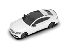 blanc moderne voiture sur transparent Contexte. 3d le rendu - illustration png