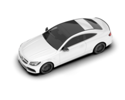 branco moderno carro em transparente fundo. 3d Renderização - ilustração png