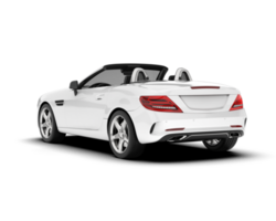 White modern car on transparent background. 3d rendering - illustration png