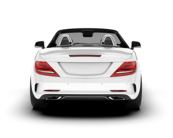 White modern car on transparent background. 3d rendering - illustration png