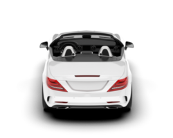 White modern car on transparent background. 3d rendering - illustration png